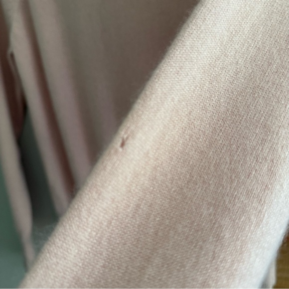 Everlane The Shrunken Pink Cashmere Long Sleeves Mock Neck Sweater - Picture 6 of 8